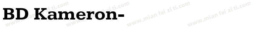BD Kameron字体转换